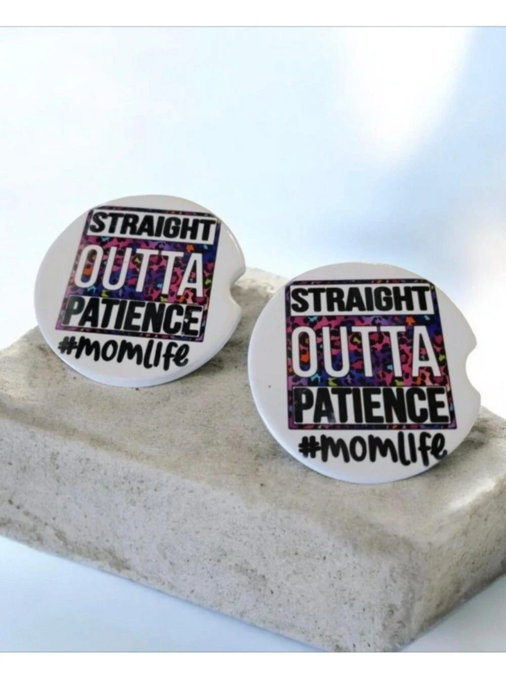Set Of 2 Ceramic Car Coasters #MOMLIFE